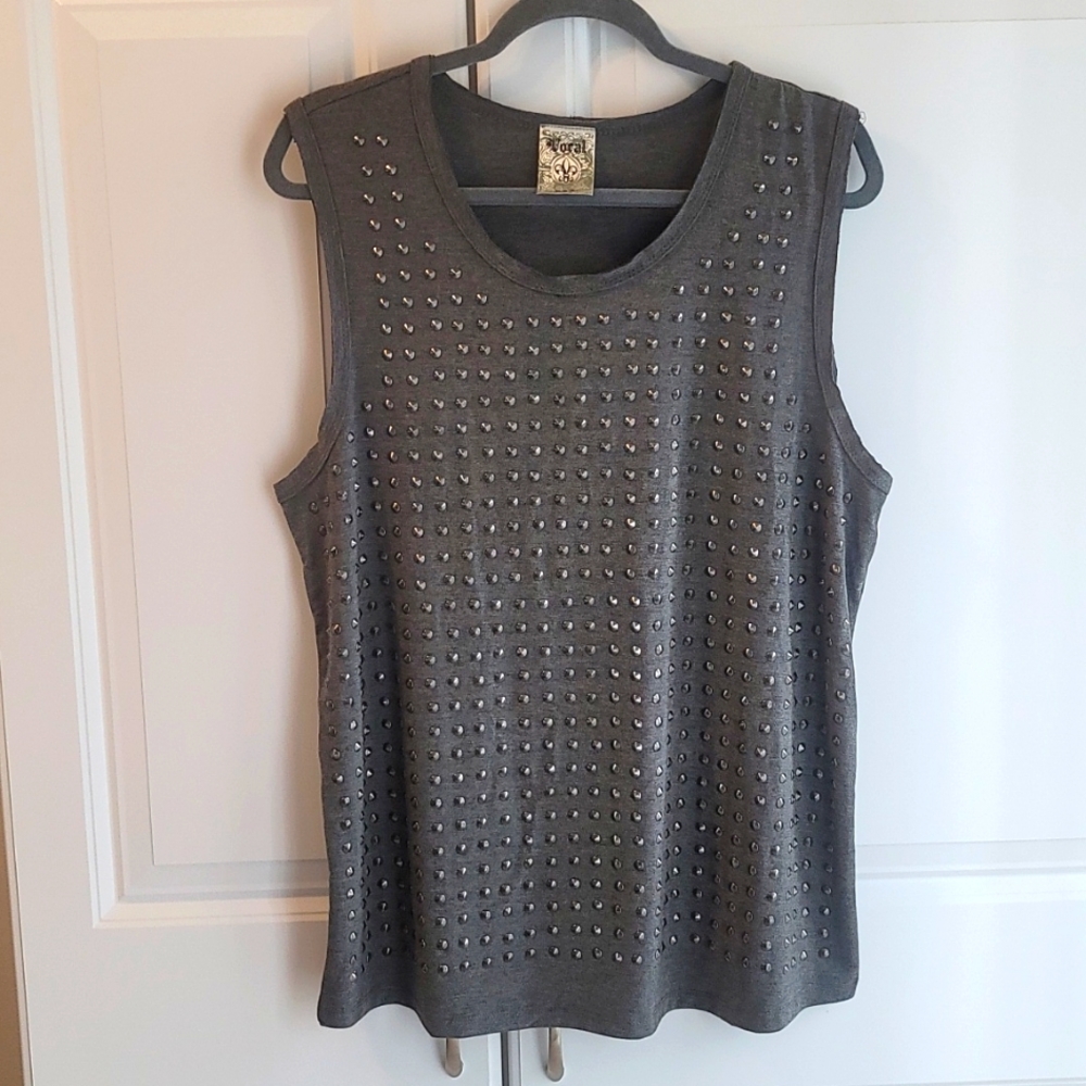 NWOT VOCAL Studded Tank Size XL